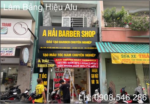 Bảng Hiệu Alu Barber Shop