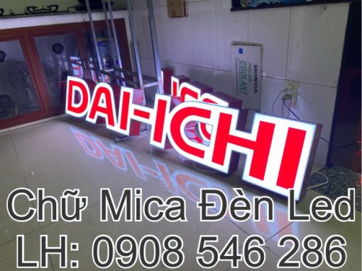 Chữ Mica đèn Led