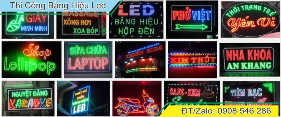 Thi Công Bảng Hiệu Led