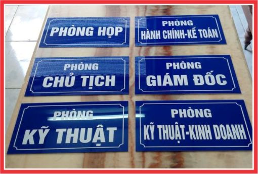 Bảng Tên Phòng Mica