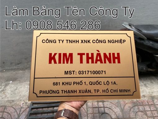 #25 Làm Bảng Công Ty Mica